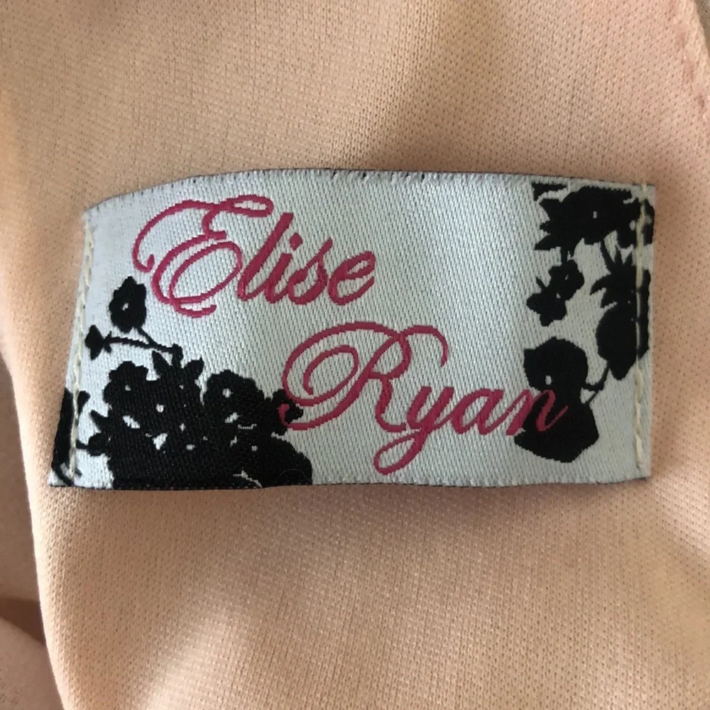 ASOS jewel high neck, chiffon blush pink above knee dress - Picture 9 of 10